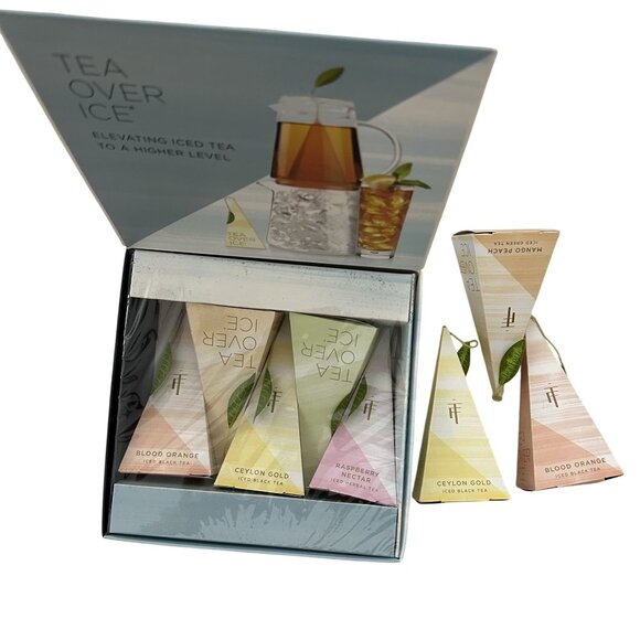 Tea Forte Tea Over Ice Blends Set/8 Iced Tea Infusers Assorted Black Green White - Picture 2 of 3
